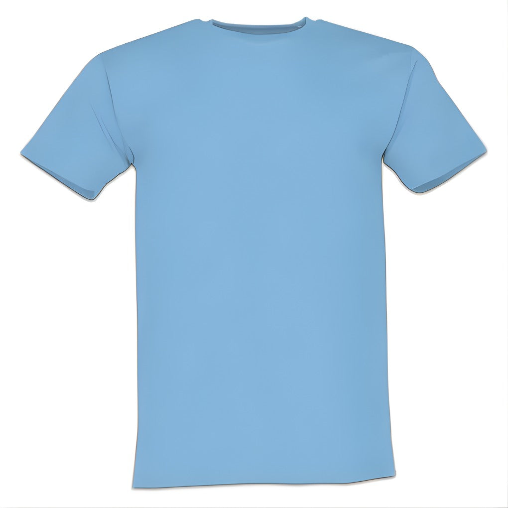 Crew Neck T Shirt - Pastel Blue