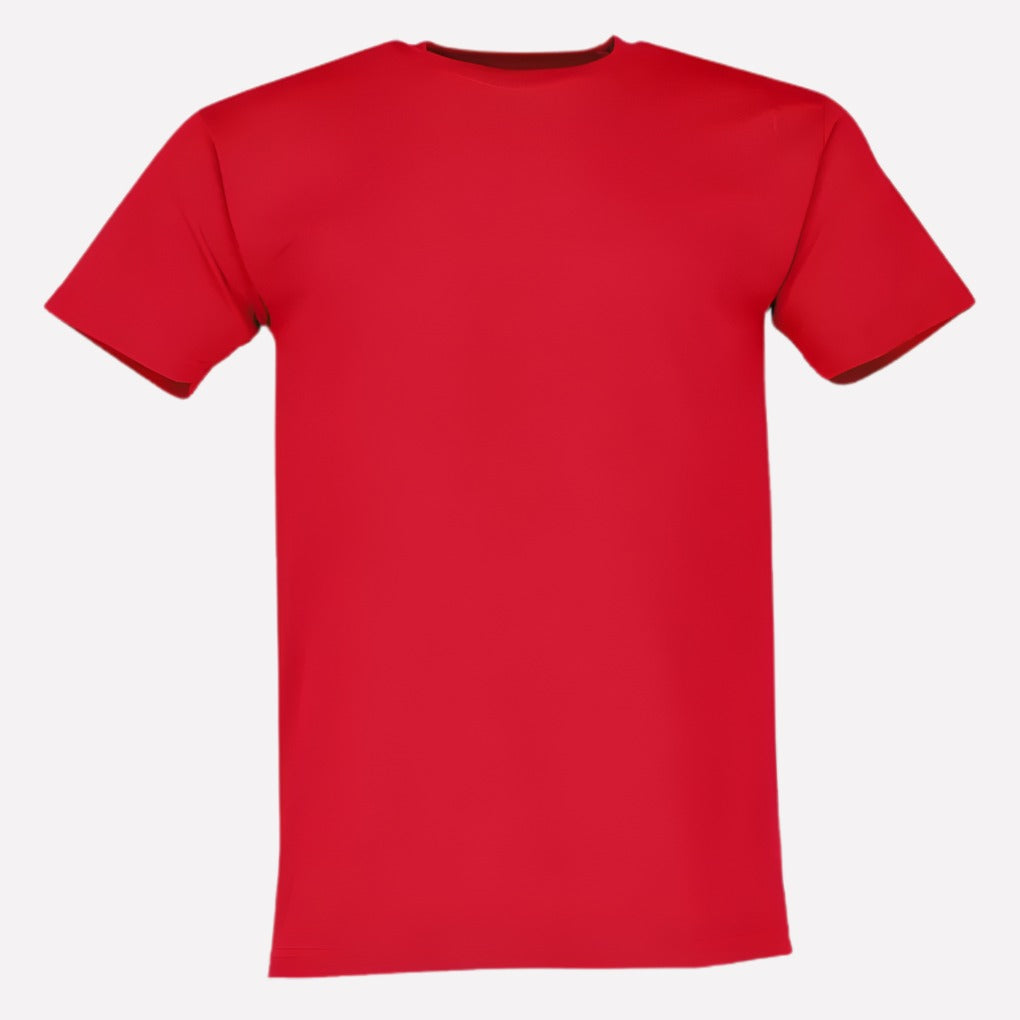 Crew Neck T Shirt - Red