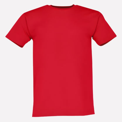 Crew Neck T Shirt - Red