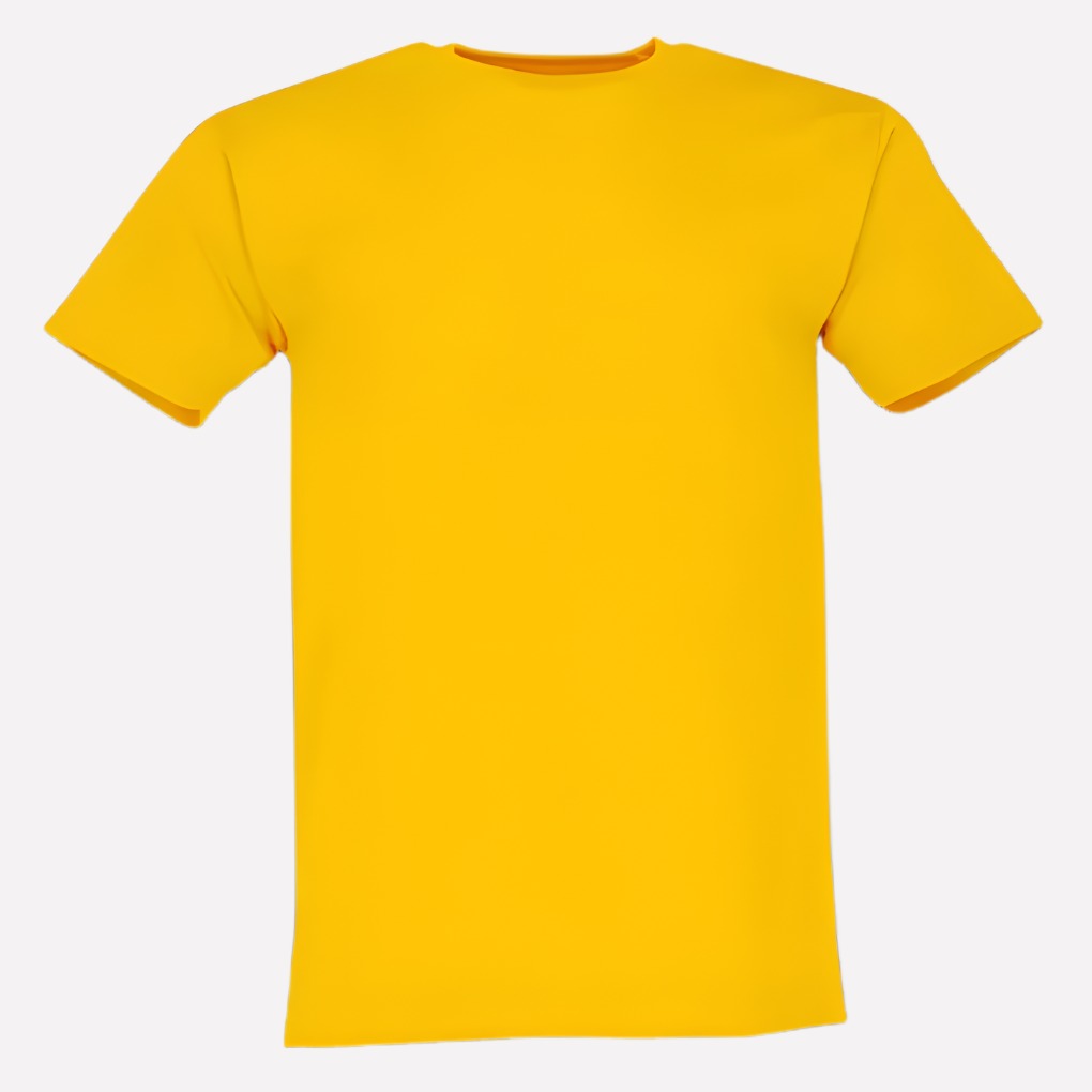 Crew Neck T Shirt - Sunflower Yellow