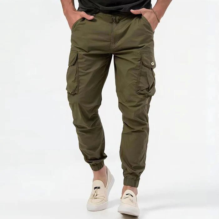 Men's Tapered Cargo Joggers - Green