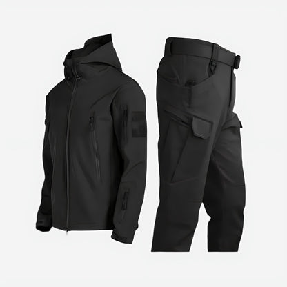 Waterproof Rain Suit Two Piece Set - Black