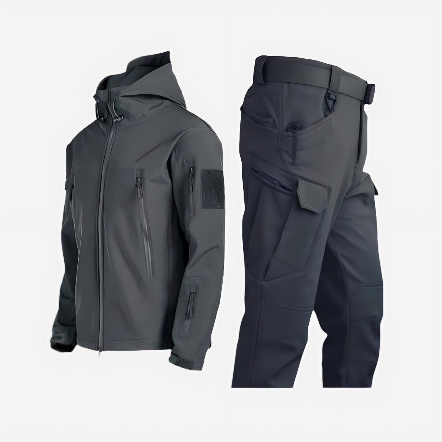 Waterproof Rain Suit Two Piece Set - Grey