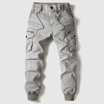 Casual Cargo Jogger Pants - Grey
