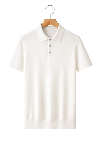 Short Sleeve Polo Shirt - Ivory