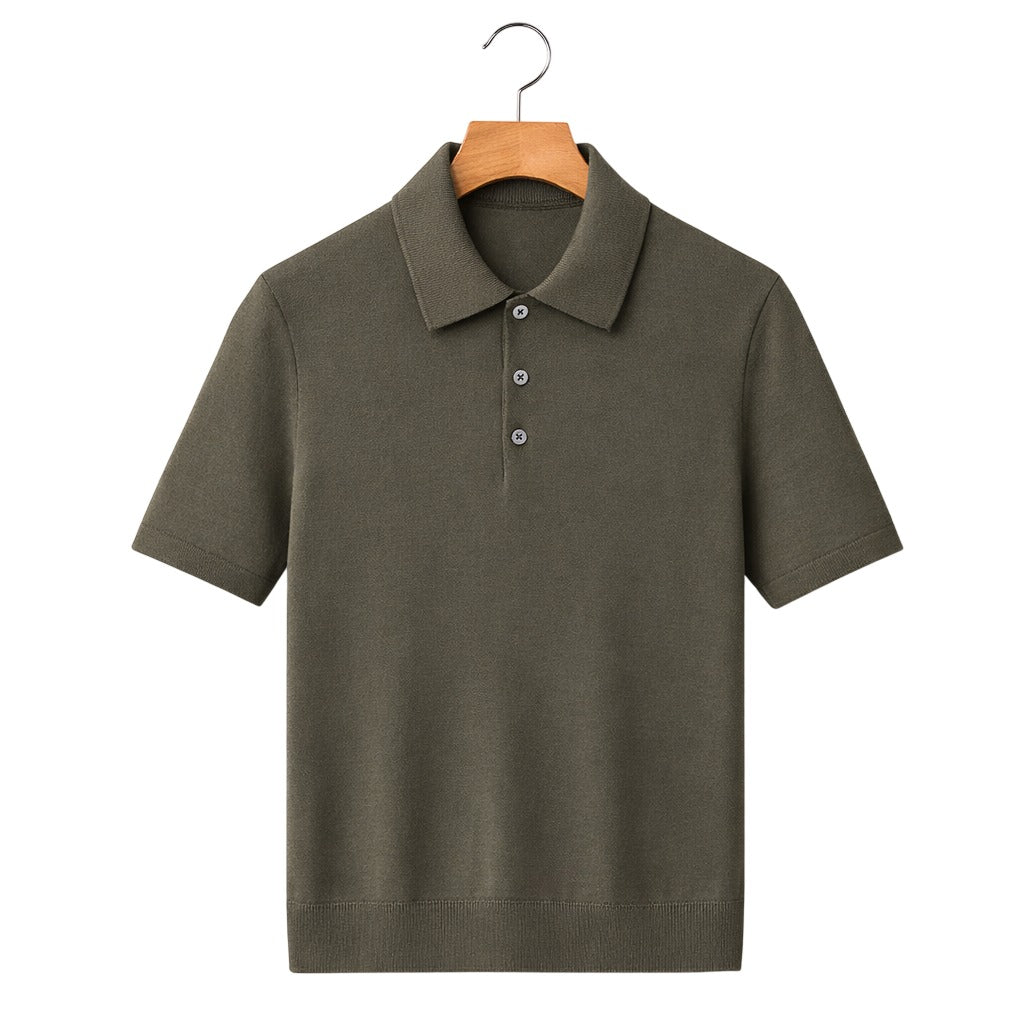 Short Sleeve Polo Shirt - Olive