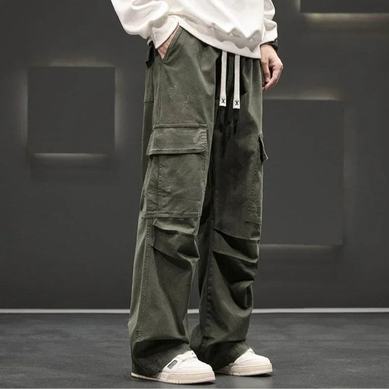 Men's Wide-Leg Cargo Pants