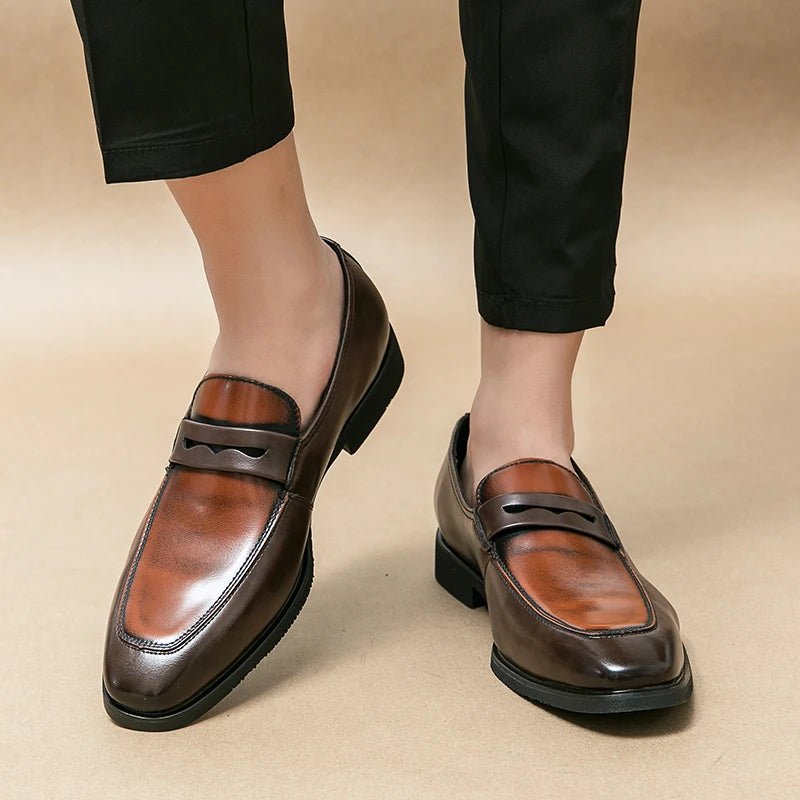 Men's Color-Block Penny Loafers