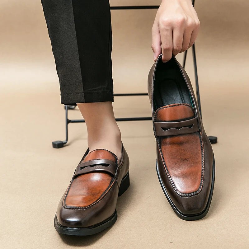 Men's Color-Block Penny Loafers