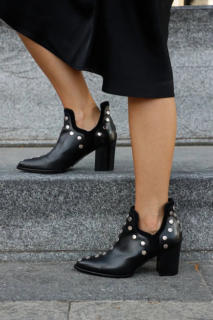 Block Heel Ankle Boots