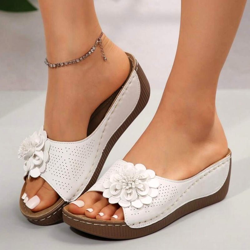 Women's Floral Wedge Sandals