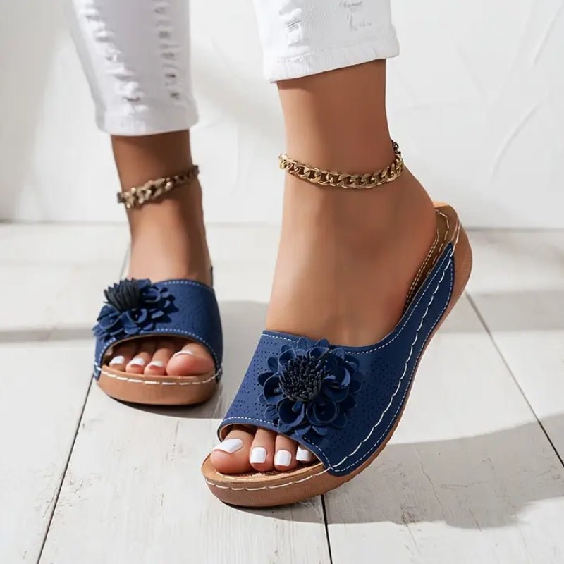 Women's Floral Wedge Sandals