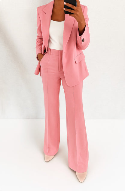 Wide Leg Pants Two Piece Set