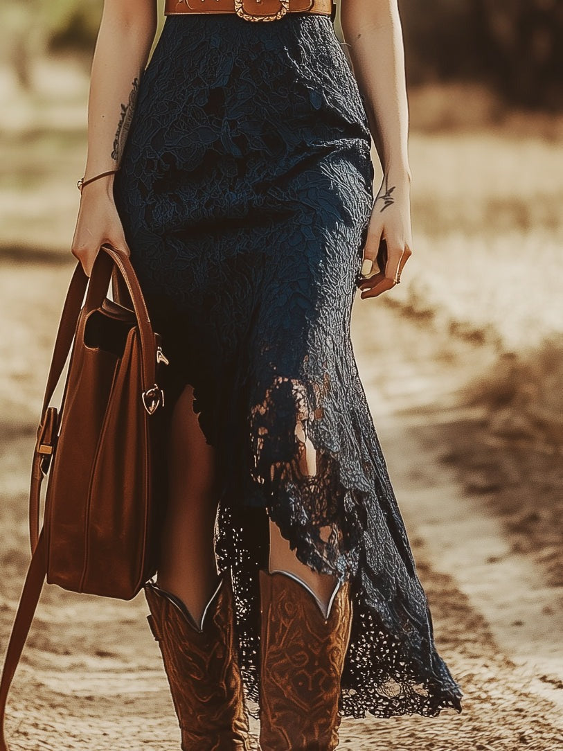 V Neck Sleeveless Midi Dress