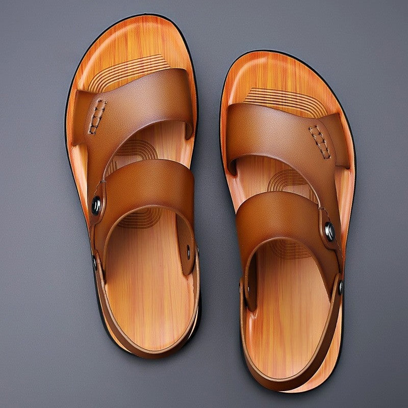 Summer Beach Sandals - Khaki