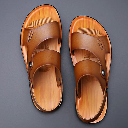 Summer Beach Sandals - Khaki
