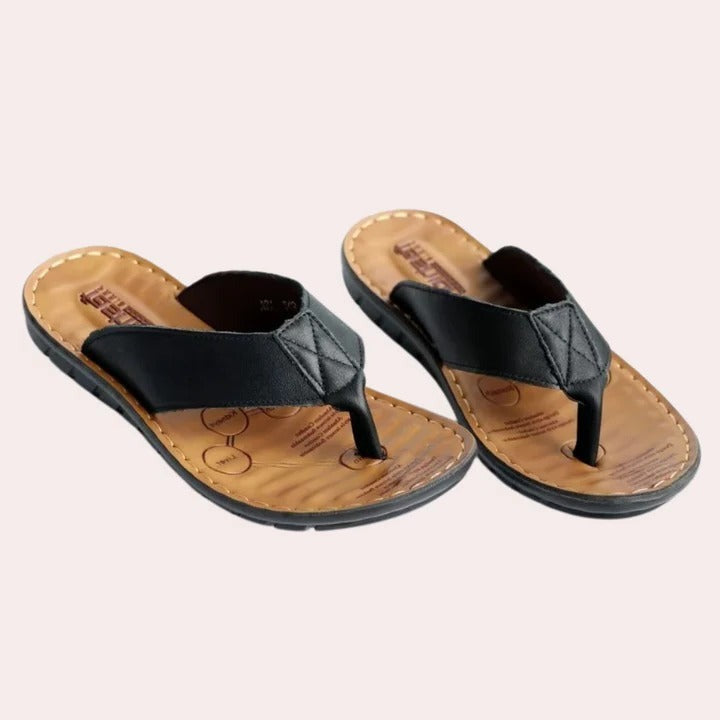 Orthopedic Flip Flop Sandals - Black