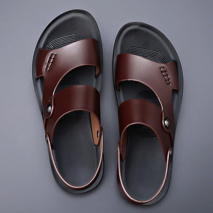 Summer Beach Sandals - Brown