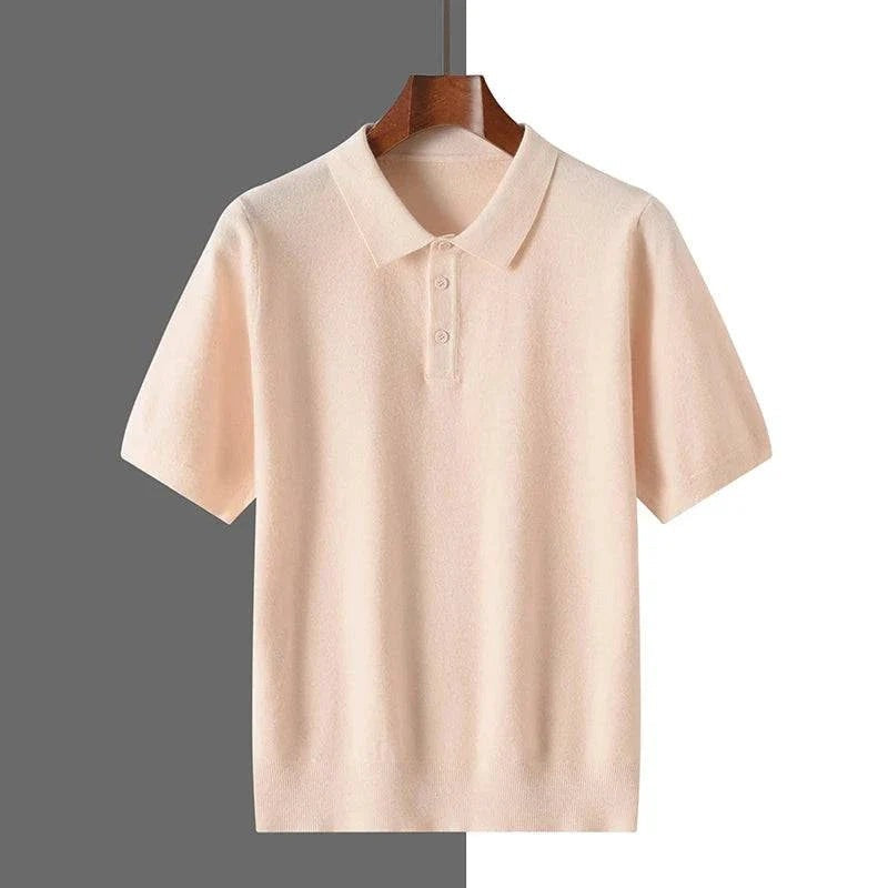Short Sleeve Polo Shirt - Peach