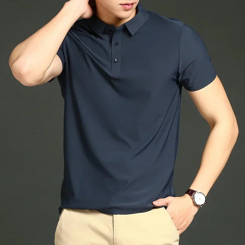 Short Sleeve Polo Shirt - Navy