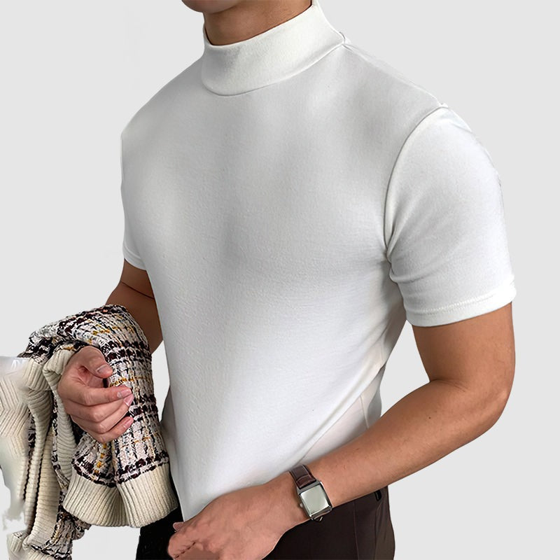 Mock Neck T Shirt