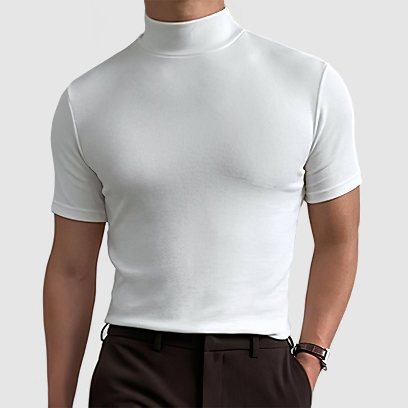 Mock Neck T Shirt