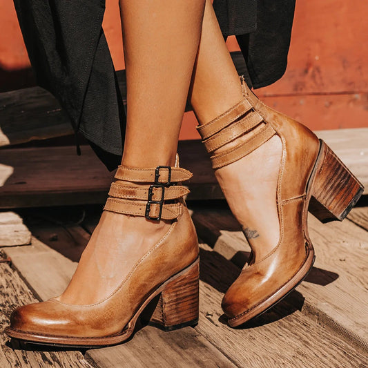 Block Heel Ankle Boots