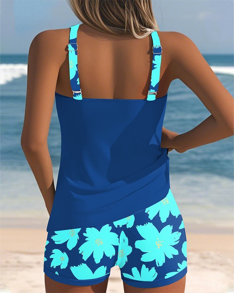 Women's Floral Tankini Set