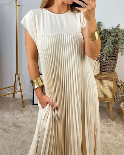 Pleated Maxi Dress