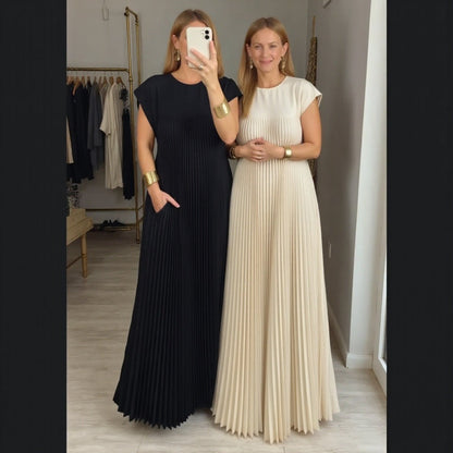 Pleated Maxi Dress