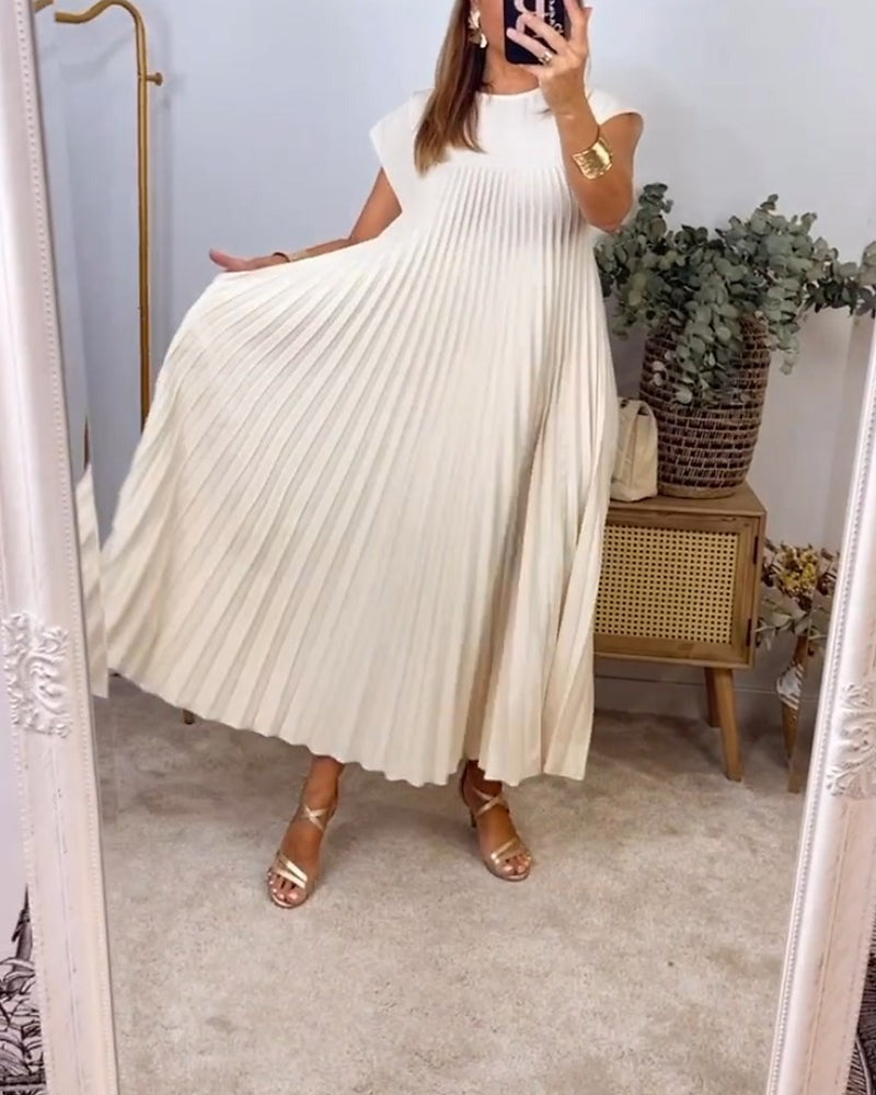 Pleated Maxi Dress