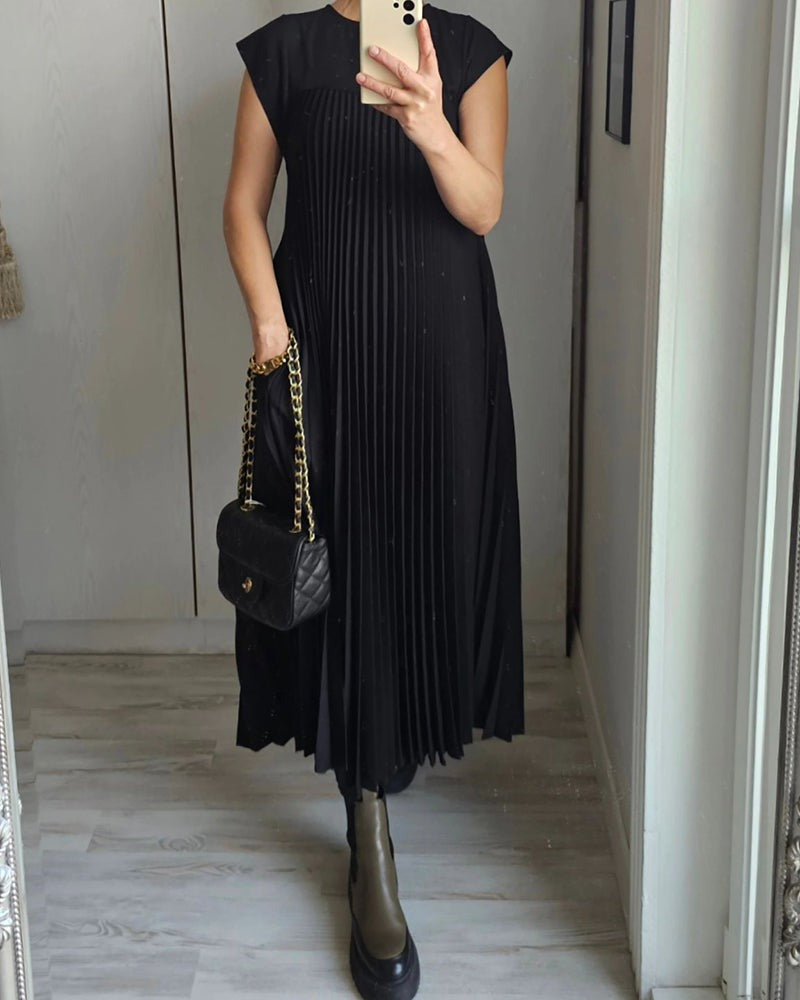 Pleated Maxi Dress
