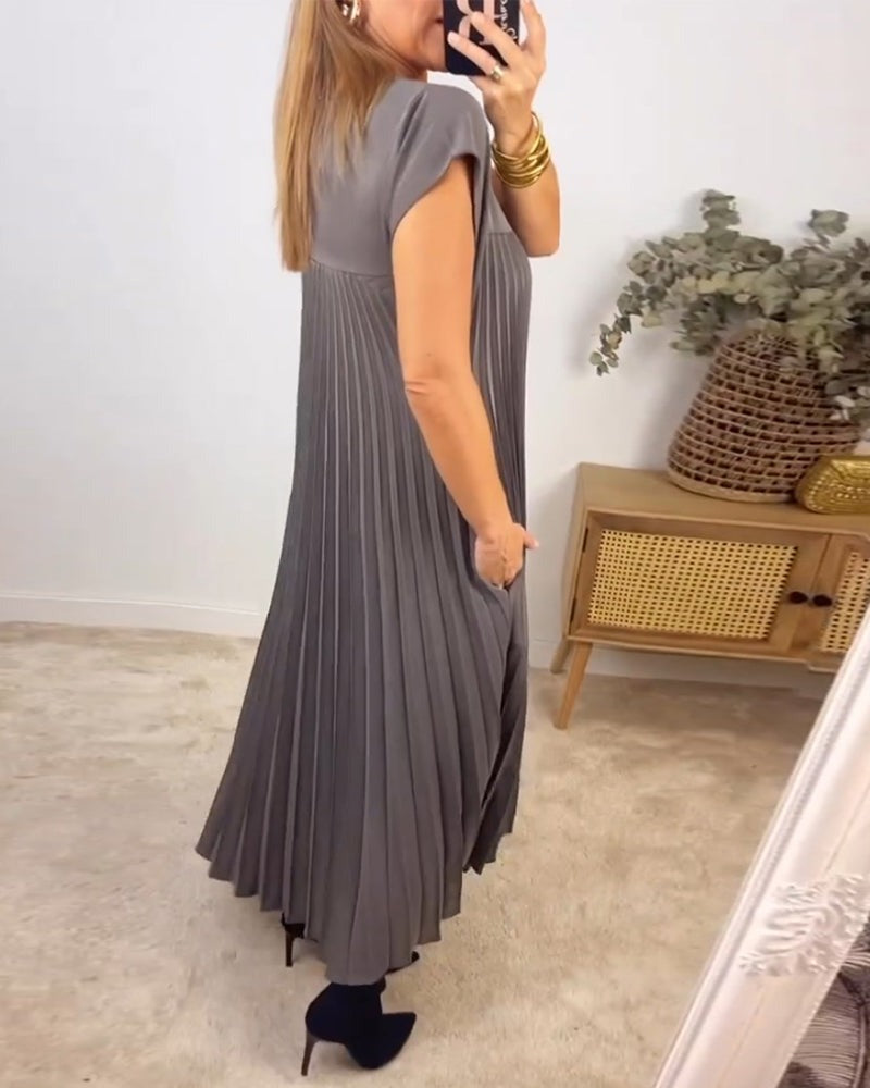 Pleated Maxi Dress