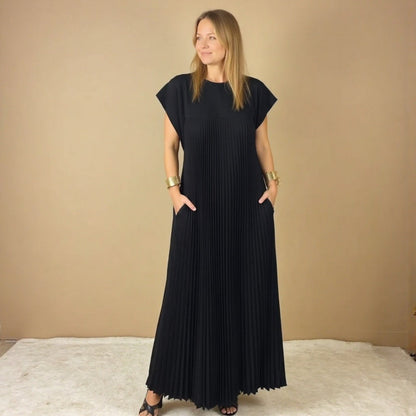 Pleated Maxi Dress
