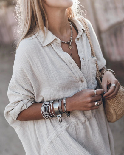 Beach Shirt Dress