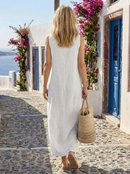 Vacation Sleeveless Maxi Dress