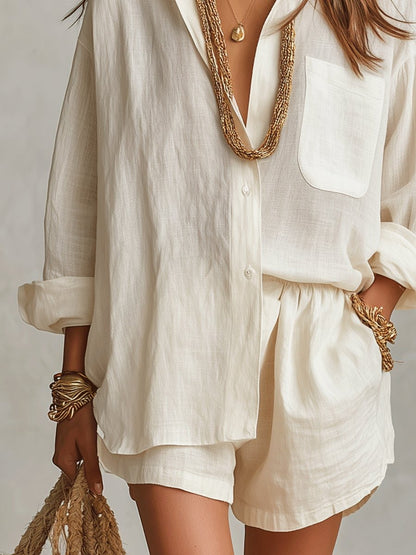 Casual Shorts Two Piece Set