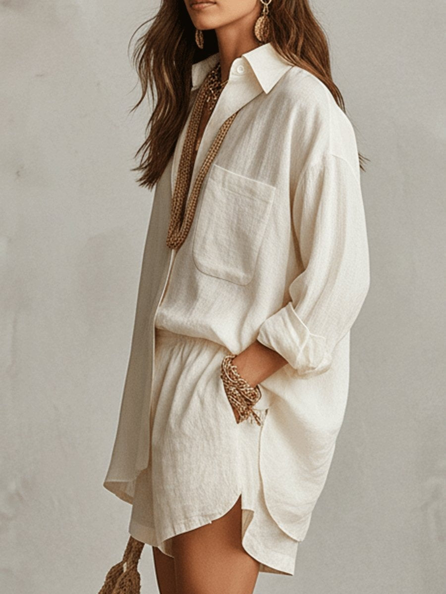 Casual Shorts Two Piece Set