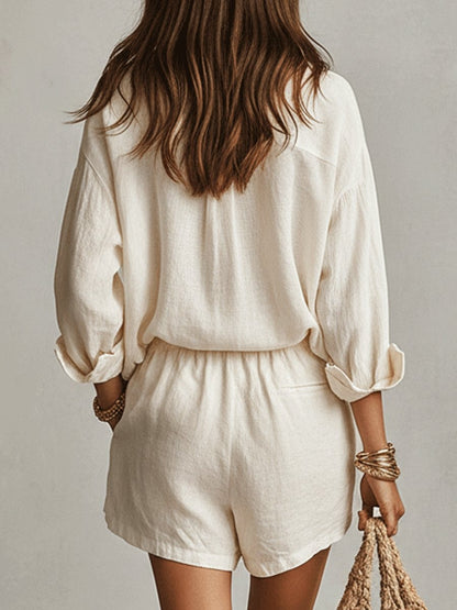 Casual Shorts Two Piece Set