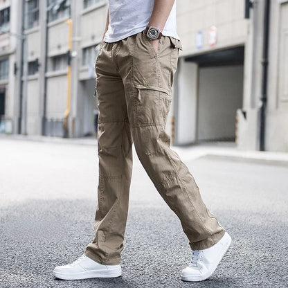 Relaxed Fit Cargo Pants - Khaki