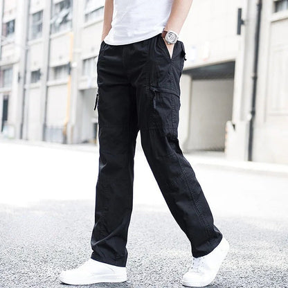 Relaxed Fit Cargo Pants - Black