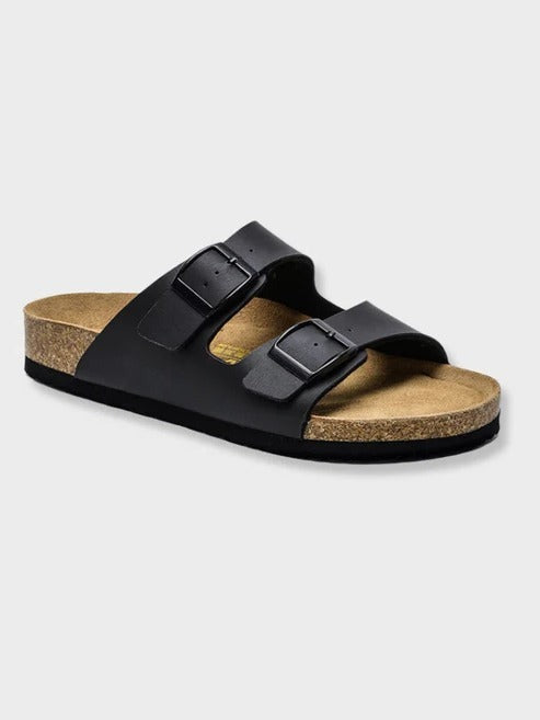 Orthopedic Comfort Slide Sandals - Black