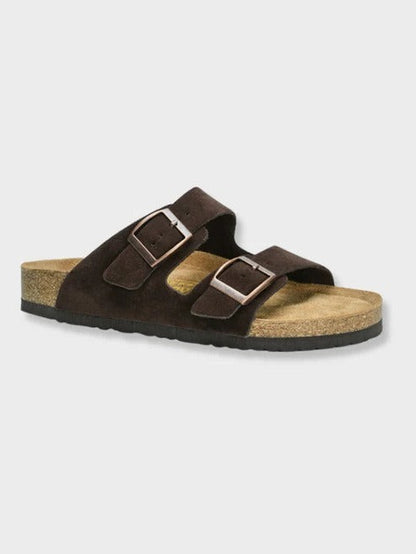 Orthopedic Comfort Slide Sandals - Brown