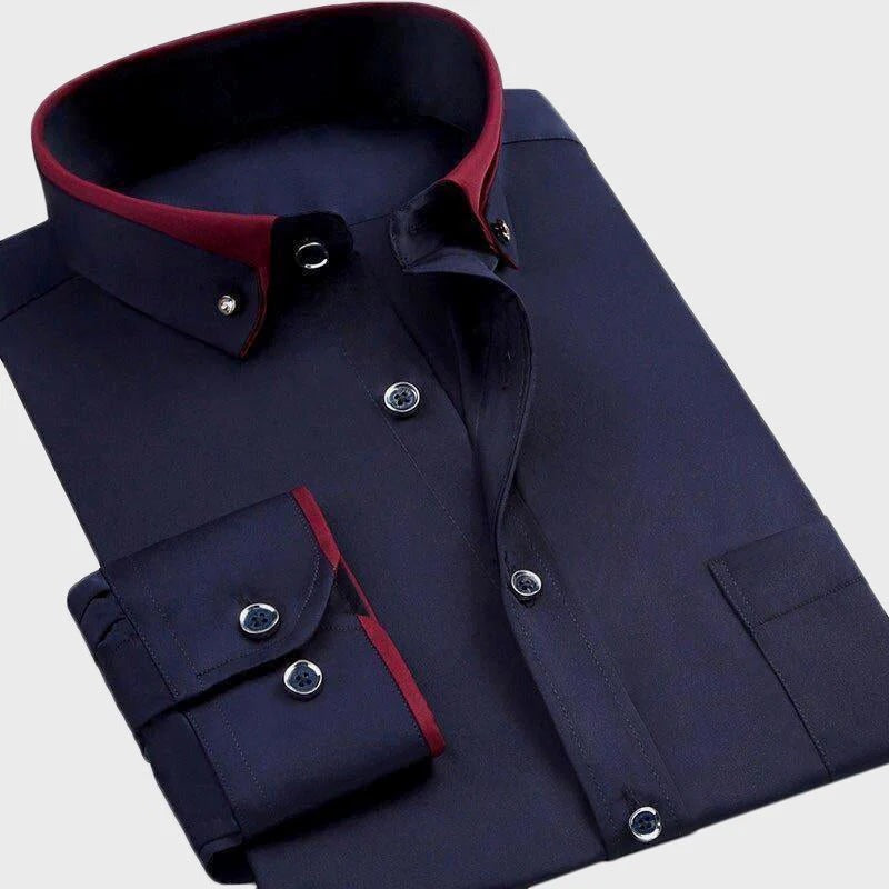 Slim Fit Dress Shirt - Blue
