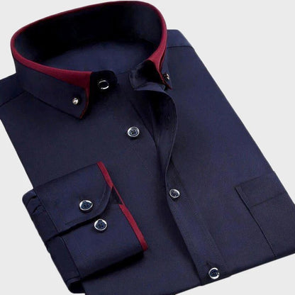 Slim Fit Dress Shirt - Blue