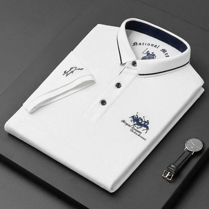 Short Sleeve Golf Polo Shirt - White