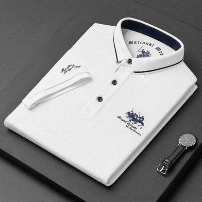 Short Sleeve Golf Polo Shirt - White