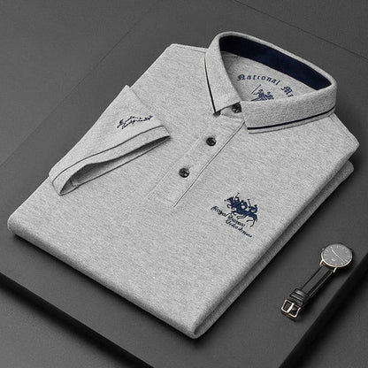 Short Sleeve Golf Polo Shirt - Gray