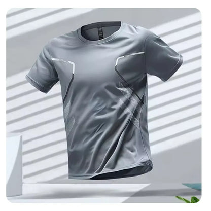 Athletic Workout T Shirt - Gray