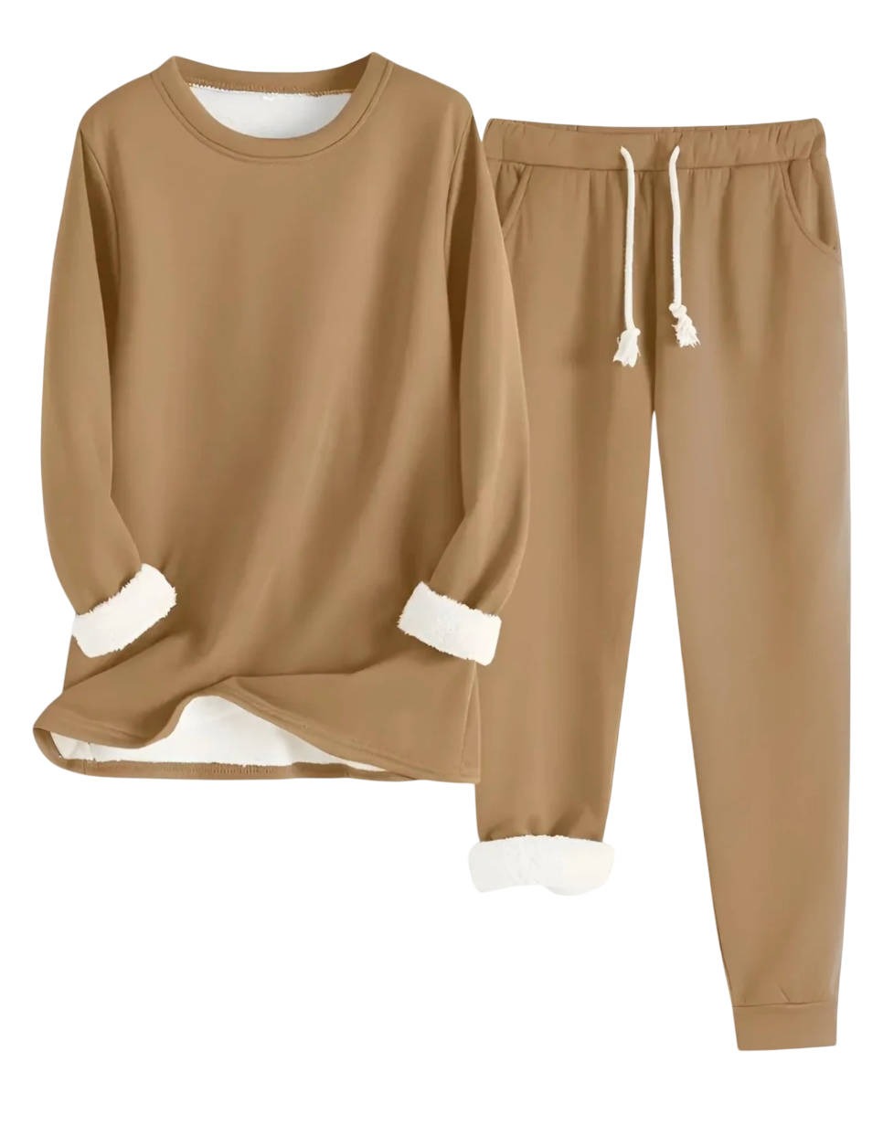 Lounge Two Piece Set - Khaki